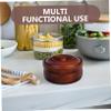 HEATSHAKING Handmade Wooden Soup Bowls with Lid Multiuse Miso Soup Rice Salad Fruit Serving Bowls for Boy Girl Natural Wood Kitchen Prep Dish for Home School view 3