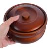 HEATSHAKING Handmade Wooden Soup Bowls with Lid Multiuse Miso Soup Rice Salad Fruit Serving Bowls for Boy Girl Natural Wood Kitchen Prep Dish for Home School view 4