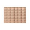 1:64 Scale Toy Car Display Case Organizer Storage, Wooden Wheel Rack Wall Mounted with 60 Compartments, Stylish Diecast Car Display Rack for Toy Car, Collectibles, Figurines (58.6x4.5x46.8cm) view 1