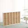 1:64 Scale Toy Car Display Case Organizer Storage, Wooden Wheel Rack Wall Mounted with 60 Compartments, Stylish Diecast Car Display Rack for Toy Car, Collectibles, Figurines (58.6x4.5x46.8cm) view 4