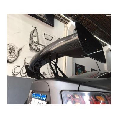 Compatible For Subaru BRZ Compatible For Toyota 86 GT86 2012-2021 ABS Plastic Material Unpainted Color Rear Roof GT Spoiler Wing Trunk Lip Boot Cover(Carbon fiber pattern)