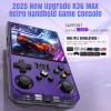 R36MAX Retro Handheld Game Console,Retro Gaming Console with 18000+ Games 128GB Card,4 Inch IPS Screen, Portable Video Gaming, Plug and Play Gameboy for Adults(Gray and Black) view 3