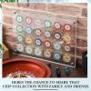 GlikCeil Casino Chip Holder 13.6 x 9.3'' Wall Mounted Display Case for 24 Poker Chips, Acrylic Display Frame for Coin Collectors and Supplies view 4
