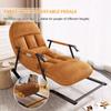 Kaverno Modern Accent Rocking Chair, Nursery Rocking Chairs with Foot Rest, Rocker Recliner Chair with Side Pockets, Nursing Chair for Breastfeeding with Armrests for Bedroom Living Room(Gray) view 4
