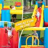 VALUE BOX Inflatable Bounce House with Slide, Bouncy Castle with Blower for Kids w/Large Bounce Area and Long Slide, Suitable for Birthday and Holiday Party, Perfect for Indoors and Outdoors view 2