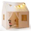 HONEY JOY Kids Tent, Large Toddler Playhouse w/Padded Mat, Star Lights, Flags, Windows, Glow in The Dark, Indoor Outdoor Playset, 47 x 41 x 51, Washable, Tent for Kids Aged 3+ view 1