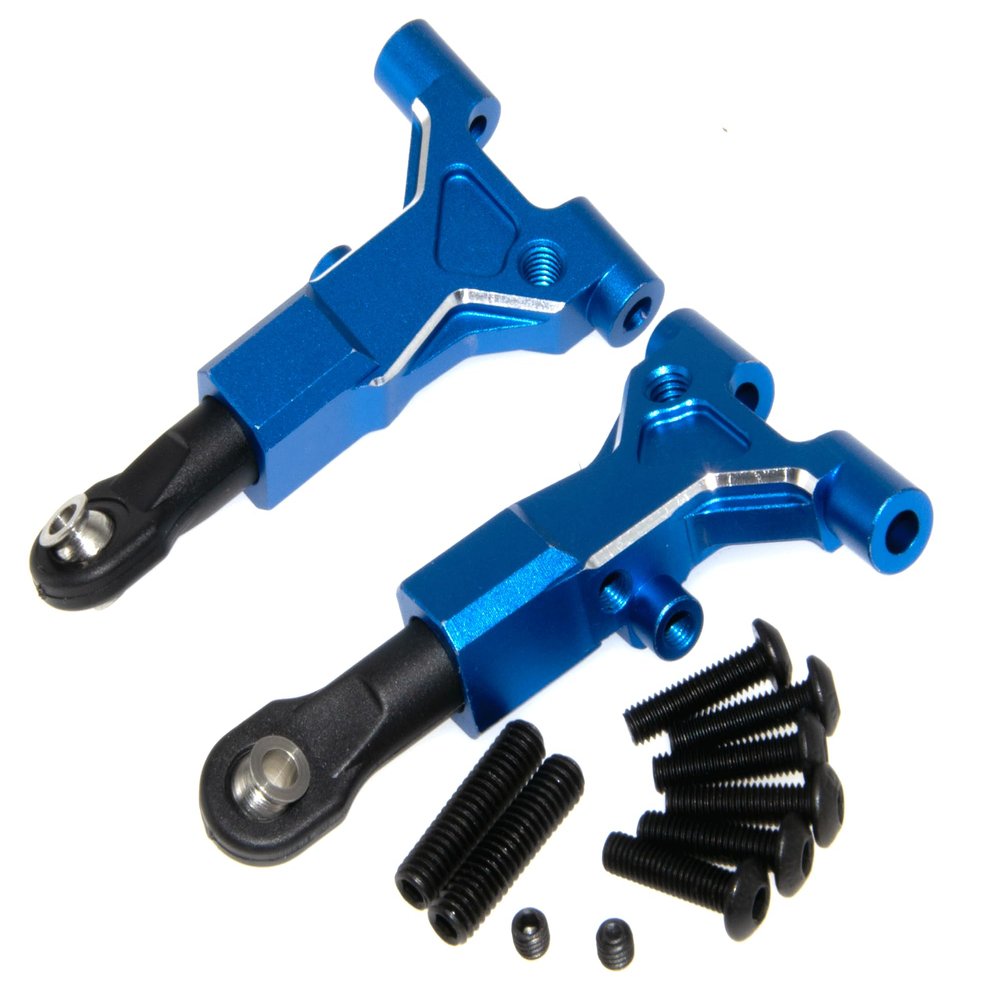 10535 Front Lower Suspension Arm Compatible with 1/10 Traxxas 4-Tec Upgrade Drift Ford Mustang Replace Rc Car Aluminum Alloy Part Replace(Dark Blue)