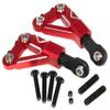 10533 Front Upper Suspension Arm Compatible with 1/10 Traxxas 4-Tec Upgrade Drift Ford Mustang Replace Rc Car Aluminum Alloy Part Replace(Red) view 3