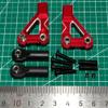 10533 Front Upper Suspension Arm Compatible with 1/10 Traxxas 4-Tec Upgrade Drift Ford Mustang Replace Rc Car Aluminum Alloy Part Replace(Red) view 4