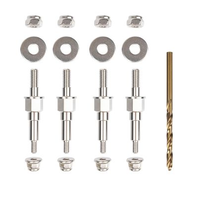 4X M4 Titanium Alloy Shock Standoff For Arrma 6S,TC4 Standoff Shocks Mount ARA330703 for Arrma 6S 1/8 Kraton/Notorious/Outcast/Talion/Typhon 1/7 Mojave/Felony/Infraction/Fireteam/Limitless AR330482-M4