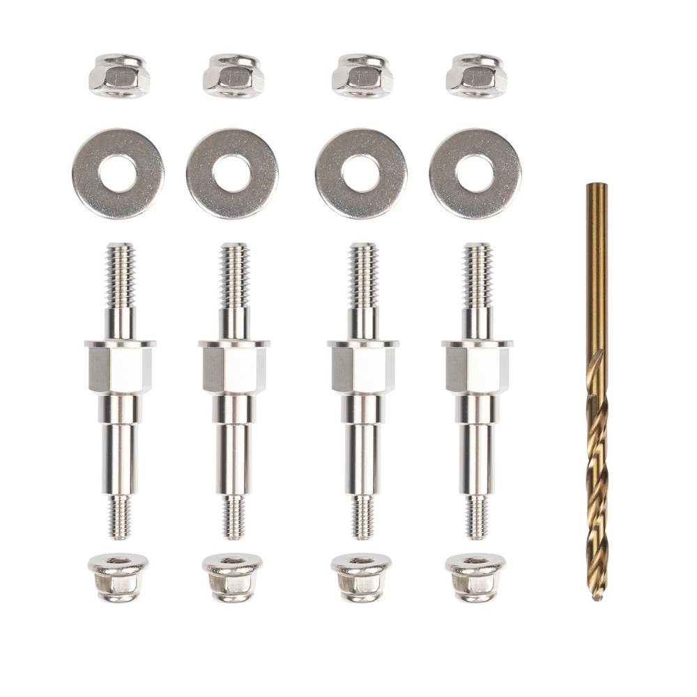 4X M4 Titanium Alloy Shock Standoff For Arrma 6S,TC4 Standoff Shocks Mount ARA330703 for Arrma 6S 1/8 Kraton/Notorious/Outcast/Talion/Typhon 1/7 Mojave/Felony/Infraction/Fireteam/Limitless AR330482-M4