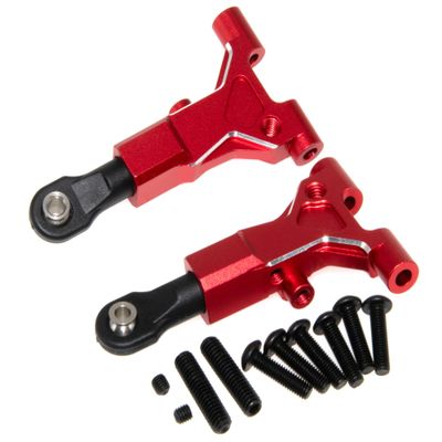 10535 Front Lower Suspension Arm Compatible with 1/10 Traxxas 4-Tec Upgrade Drift Ford Mustang Replace Rc Car Aluminum Alloy Part Replace(Red)
