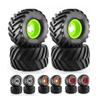 4pcs 135mm 1/10 Monster Truck Buggy Tires 12mm Hex Upgrade Parts(Orange) view 2