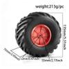 4pcs 135mm 1/10 Monster Truck Buggy Tires 12mm Hex Upgrade Parts(Orange) view 3