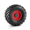 4pcs 135mm 1/10 Monster Truck Buggy Tires 12mm Hex Upgrade Parts(Orange) view 4