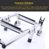 3 Step Telescoping Ladder for Boat Boarding, Stainless Steel Pontoon Boat Deck Ladder, Swimming Pool Docking Ladder, Anti-Slip Rubber Feet view 3