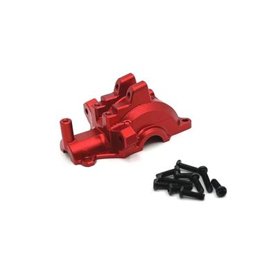16101 16102 16103 16201 C8805 Q130A Metal Front Gearbox Housing Gear Box Differential Case 1/16 RC Car Upgrade Parts(Red)
