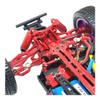 16101 16102 16103 16201 C8805 Q130A Metal Front Gearbox Housing Gear Box Differential Case 1/16 RC Car Upgrade Parts(Red) view 3