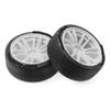 4pcs 1/10 65mm Hard Drift Tire Tyre Compatible with TT01 TT02 XV01 PTG-2 RC Drift Car On Road Touring Racing Car(White) view 4