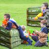 2-Piece Inflatable Combat Army Box Barricade Set  Action Game Obstacles for Laser Tag, Water Blaster, Dart Blaster, and Adventure-Themed Parties view 2