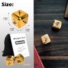 2Pcs/Set Creative Metal Dice Set, Laser Engraved Weapon Pattern 1-Inch D6 Rolling Game Dices for Party RPG Board Games (Gold Version) view 3