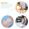 Cabilock 60pcs Plastic Piggy Bank Bottom Plugs White Stoppers for Coin Banks and Plaster Figurines for Applications Easy to Install Reusable Closure Caps view 2