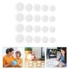 Cabilock 60pcs Plastic Piggy Bank Bottom Plugs White Stoppers for Coin Banks and Plaster Figurines for Applications Easy to Install Reusable Closure Caps view 3