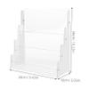 Abaodam Acrylic Baseball Card Holder Box Tiered Shelves Display Stand for Sports Cards 1-Piece Desktop Organizer for Business view 2