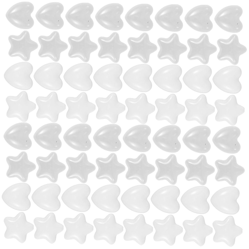 Abaodam 100pcs Star Heart Shaped Ocean Balls Crush Boy Girl Play Balls for Indoor Pools Game Houses Safe Fun for Boys Girls