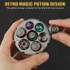 2026 DND Dice Set Alchemists Metallic Elixir Metal Dice Set - 7-Piece RPG MTG Collection in Vintage Chalice Caser Dice Box for D&D Dungeons and Dragons MTG Role Playing Games Silver view 3