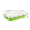 Abaodam Portable Plastic Sandbox with Lid Capacity Boys and Girls Toy Storage Box for Outdoor Activities Sturdy Construction for Safe Playtime for Sand Toys and Sensory Bins view 2