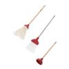 Alasum 1set Mini Dollhouse Cleaning Set Mop Broom and Toilet Plunger for Realistic Bathroom Decor for Dollhouse Accessories and Miniature Settings view 1