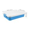 Abaodam Plastic Sensory Bin Box Outdoor Storage for Boys and Girls Toys Portable Sandbox Sand Tray Lid Break Resistant Large Capacity Multi-use view 2