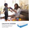 Abaodam Plastic Sensory Bin Box Outdoor Storage for Boys and Girls Toys Portable Sandbox Sand Tray Lid Break Resistant Large Capacity Multi-use view 4