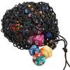 Armory Replicas Medieval Black Chainmail Dice Bag - Mild Steel 95% Iron, Leather Cord, 9/18 Double Ring, 800g RPG, LARP, Renaissance view 1