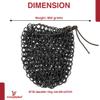 Armory Replicas Medieval Black Chainmail Dice Bag - Mild Steel 95% Iron, Leather Cord, 9/18 Double Ring, 800g RPG, LARP, Renaissance view 2