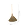 Kisangel Straw Broom Cleaning Brush Removable Handle for Indoor Use Educational Toy for Boys and Girls Rustic Design for Home Lightweight at view 2