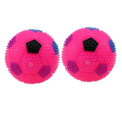 Abaodam 2pcs Flashing Massage Bouncing Jumping Toy for Boys and Girls Fun Simulation Football Sound and Engaging Playtime for Boy Girl Random Color