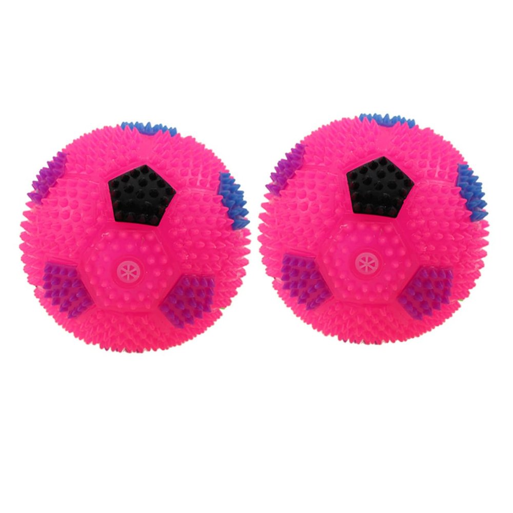 Abaodam 2pcs Flashing Massage Bouncing Jumping Toy for Boys and Girls Fun Simulation Football Sound and Engaging Playtime for Boy Girl Random Color