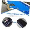 FUNNETOYU Poker Chip Tray Plastic Poker Chip Holder for Game Tables Thick Design for Easy Storage Card Slots view 2