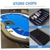 FUNNETOYU Poker Chip Tray Plastic Poker Chip Holder for Game Tables Thick Design for Easy Storage Card Slots view 4