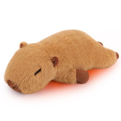1.8lb Capybara Microwavable Heating Pad-14'' Cuddly Capybara Heating Pads for Cramps &Period Pain Relief for Women,Heatable & Coolable Stuffed Animals Bedtime Birthday Gift for Women Kids
