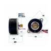 0.9 Degree 36mm Round Hybrid Stepper electronic starter 2-Phase 4-Wire Stepping electronic starter Pulley Wheel view 2