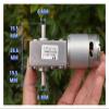 POWTAXBJGD 5840-545 Dual Shaft Worm Gear Electronic Starter DC 12V-24V 2.2RPM-4.4RPM Slow Speed High Torque Turbo Worm Gear Reduction Electronic Starter DIY Robot view 2