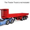 wheelfun 1/14 Metal 3Axles Remote Control Low Sided Hydraulic Dump Trailer Electric Legs Assembled Compatible with DIY Tamiya LESU RC Tractor Truck Hooby Model for Ages 14+ view 2