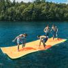 3 Layers XPE Foam Floating Mat Water Mats, 7/9/12/18 Ft Tear-Resistant Lily Pad Lilly Pad Water Matt, Lily Pad Floating Swim Mat for Lake, Ocean, Beach, River view 1