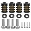 4PCS 12mm Wheel Hubs Hex Pins Adapter-Heavy Duty Brass (8/10/15/20mm) for TRAXXAS TRX4 TRX6 1/10 RC Crawler Car Upgrade Parts (20mm(Extended 15mm)) view 1