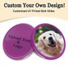 200-1000 Custom Poker Chips, 15 Colors Custom Plastic Tokens Personalized Logo/Text/Photo, Double Sided Print on a Chip, with Storage Box, Good for Drink Token, Bar, Business Card (Purple) view 2