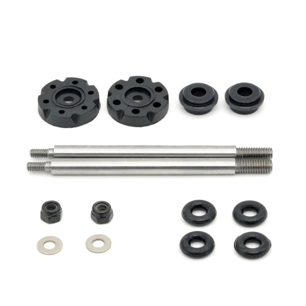 RC Car Parts Compatible with ZD for Racing for DBX-07 1/7 RC Car Upgrade Parts Metal Front Rear Shock Absorbers Shafts Axle Core 8615 8616(Rear)