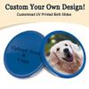 200-1000 Custom Poker Chips, 15 Colors Custom Plastic Tokens Personalized Logo/Text/Photo, Double Sided Print on a Chip, with Storage Box, Good for Drink Token, Bar, Business Card (Blue) view 2